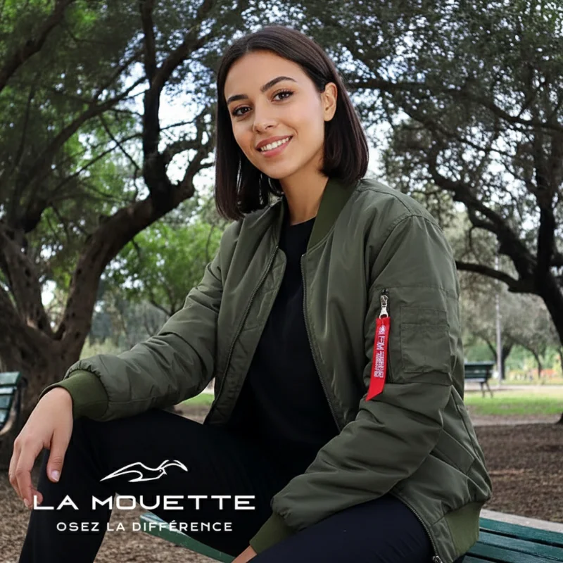 Blouson Chic Vert- Femme