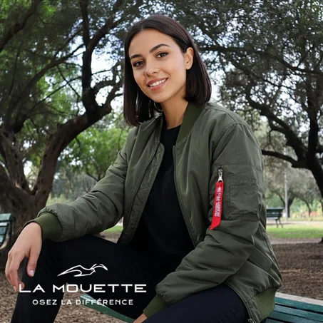 Blouson Chic Vert- Femme