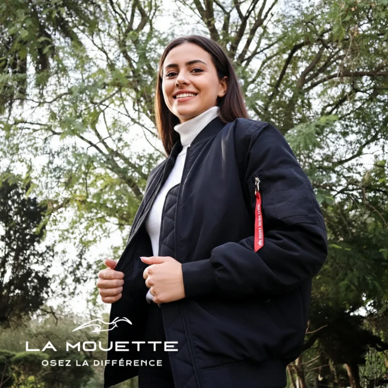 Blouson Chic Noir - Femme