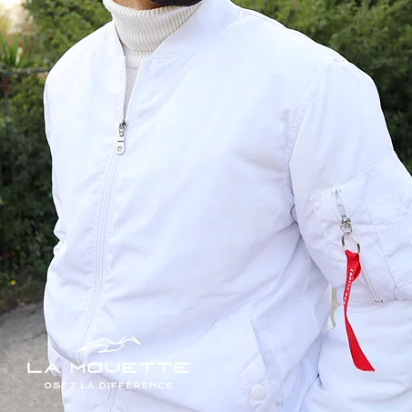 Blouson Chic Blanc - Homme