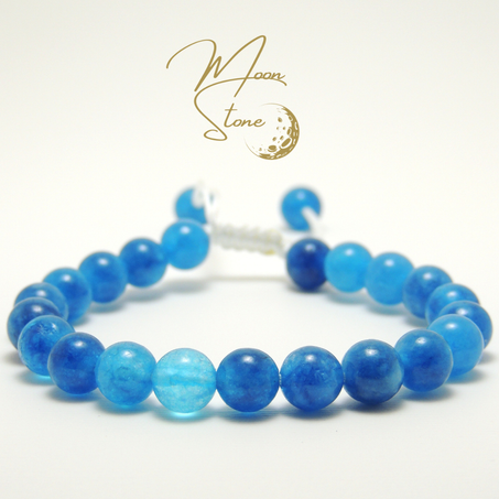 BRACELET CALCEDOINE BLEUE