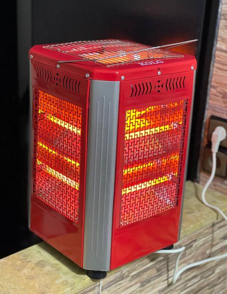 المدفأة الكهربائية 2 في 1  تخلص من البرد و استمتع بوجبات الشواء في منزلك هذا الشتاء مع عائلتك