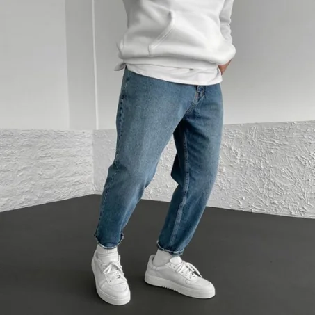 HIGH QUALITY SEMI OVERSIZED BLUE JEAN MODEL 2023