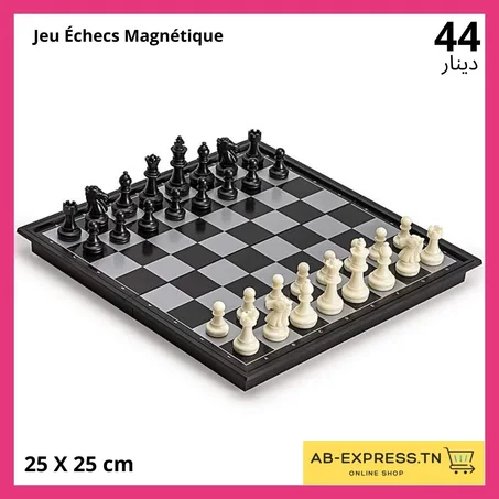 Jeu Échecs Magnétique et pliable