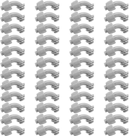 Conector hermético para líquidos, conector de conducto eléctrico flexible no metálico, accesorios de conducto eléctrico de PVC de 90 grados para el hogar