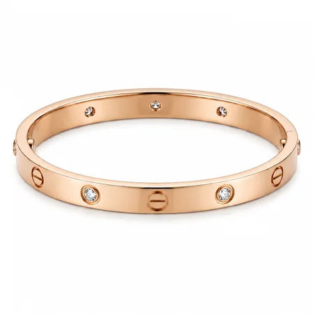 Bracelet Jonc Doré Motif Vis