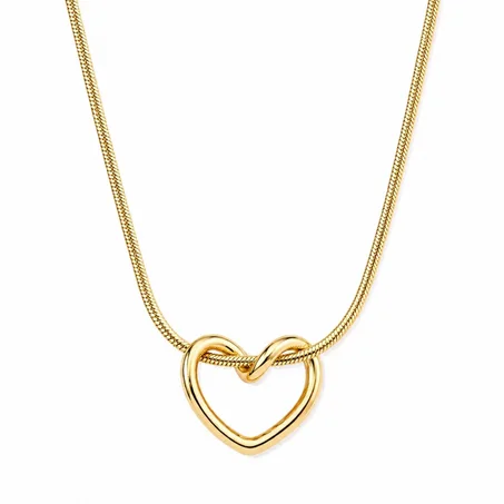 Collier Pendentif Cœur Entrelacé