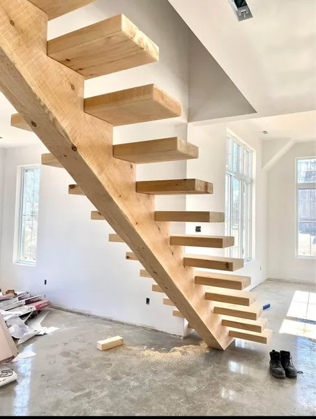 Montage des escaliers-- Installatie van trappen