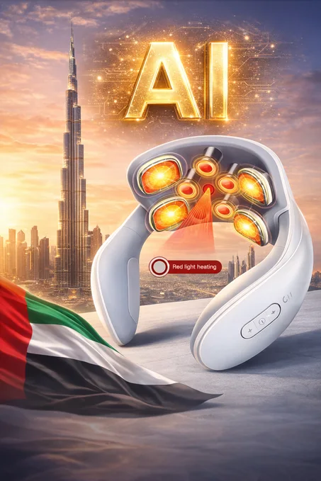 تعبت من آلام الرقبة بعد يوم طويل؟ الحل الذكي وصل الإمارات! 🇦🇪