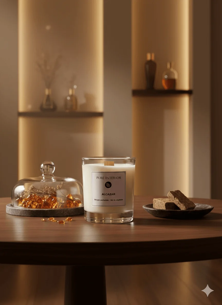 Bougie ALCAZAR - parfum Musc & Ambre