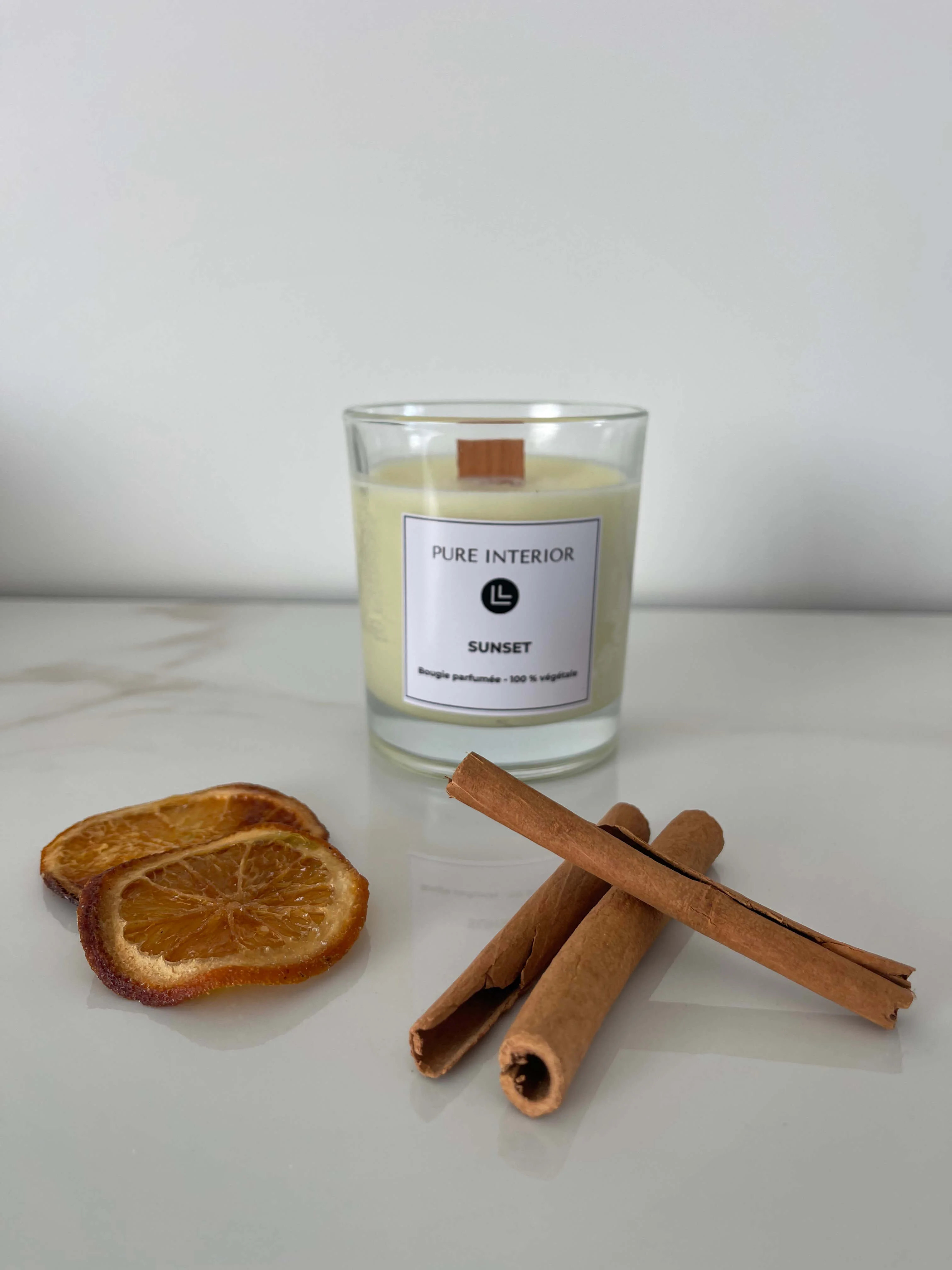 Bougie SUNSET - Orange et cannelle