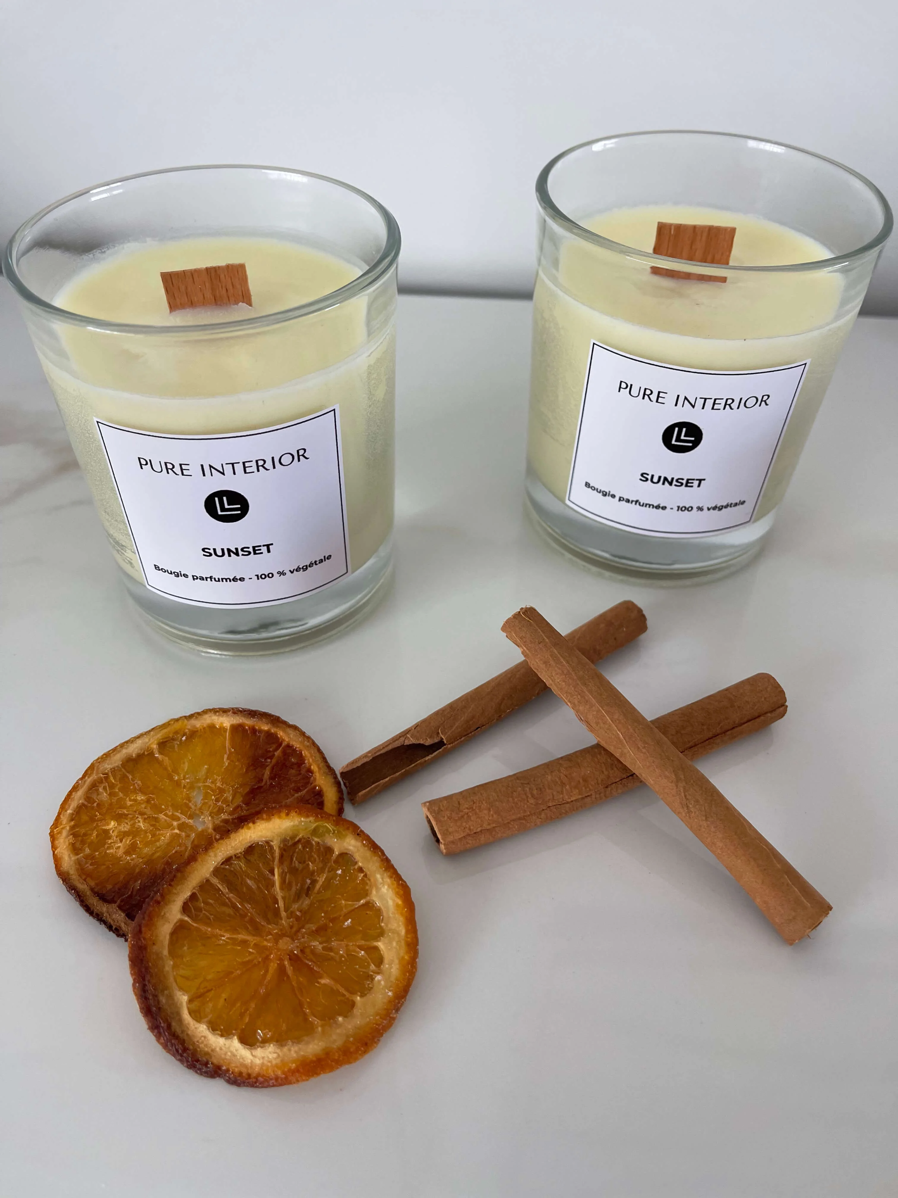 Bougie SUNSET - Orange et cannelle