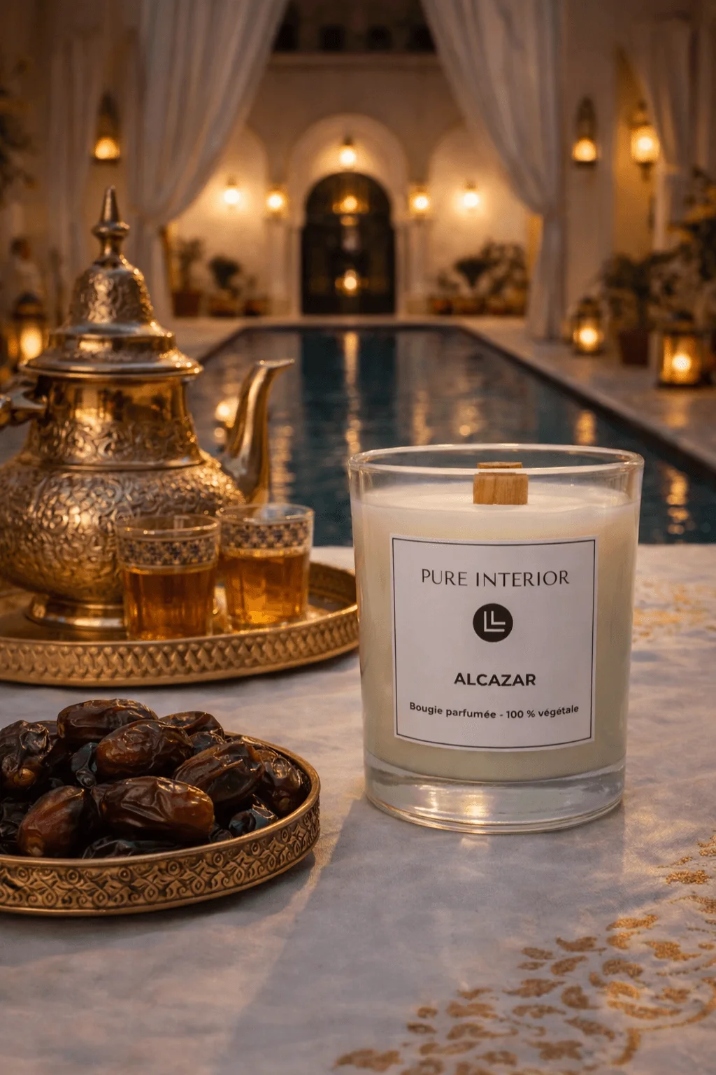 Bougie ALCAZAR - parfum Musc & Ambre