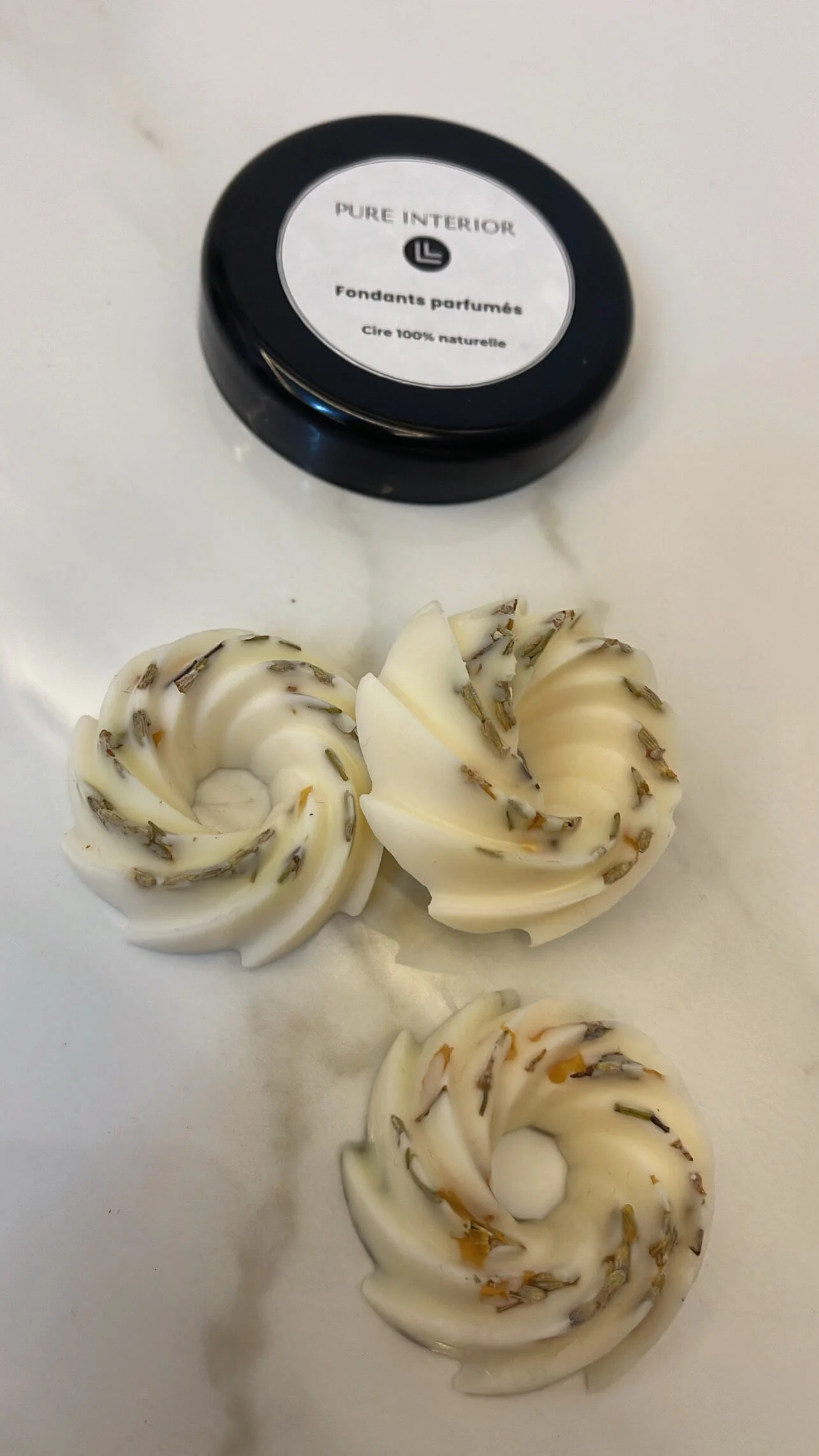 Fondants parfumés aux fleurs séchées