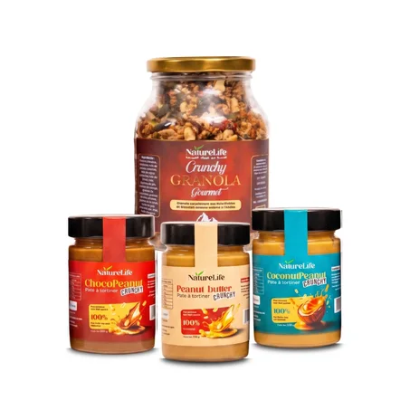 Pack : Granola + 3 Peanuts butter