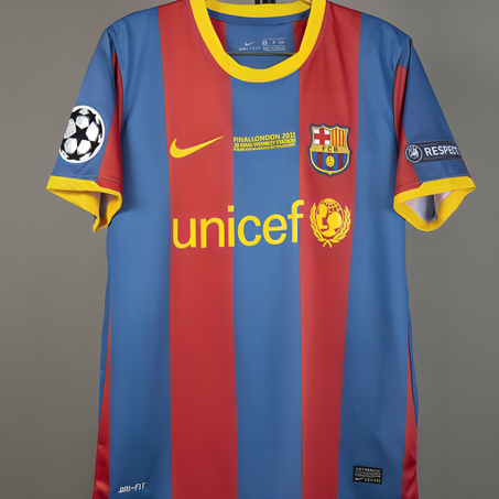 Camiseta clásica del FC Barcelona 2011   Versión de la final de Londres 2010 -