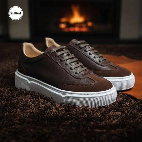 BASKET BOLT en Cuir, Marron