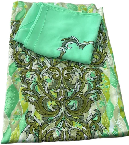 مخور حرير مخرم مع شيلة