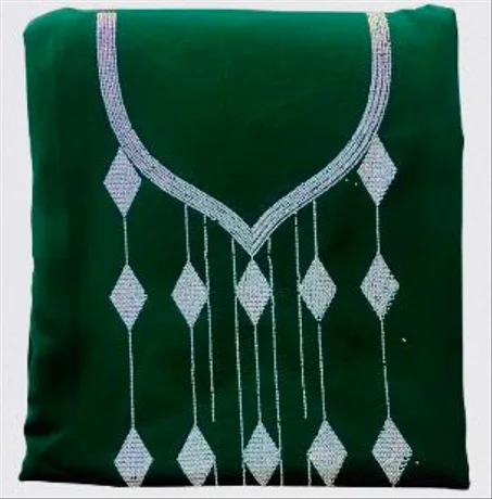 مخور حرير الجوهرة السادة مع تطريز كامل