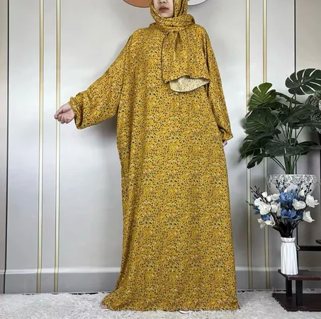 لباس قطعة واحدة مع شيلة مريح للصلاة