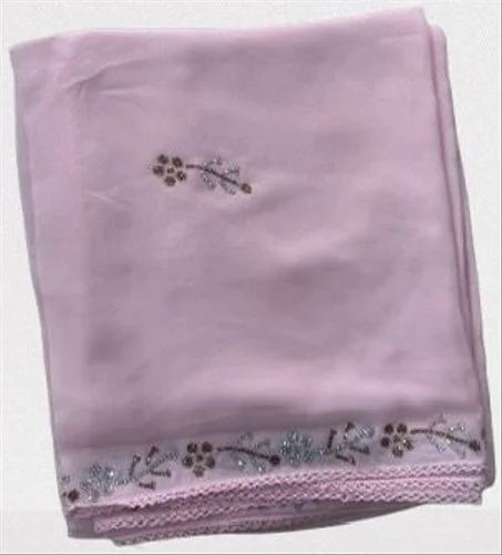 حجاب شيفون  المرصع بلاحجار و الستراس  شيك و جذاب و ثابت