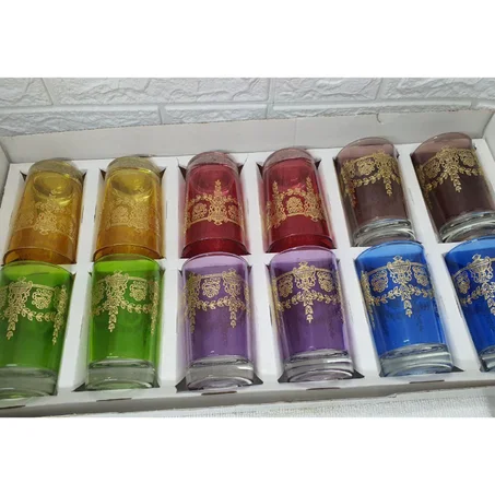 Set de  12 tasses, Multicolore