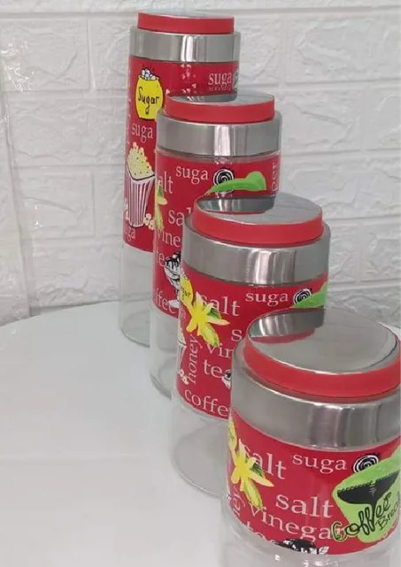 Bouteilles de conserve en verre 4 pièces