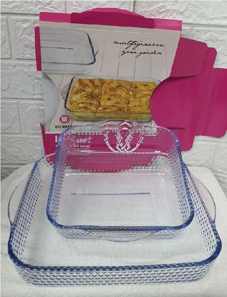 Plateau en verre Résistant À La Chaleur Four