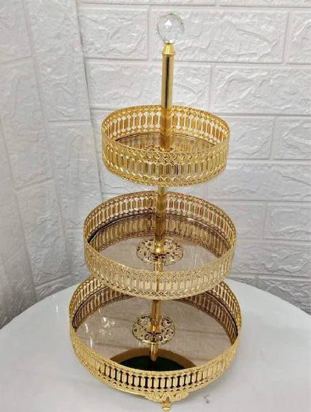 Assiettes décoratif de 3 étages d'orée