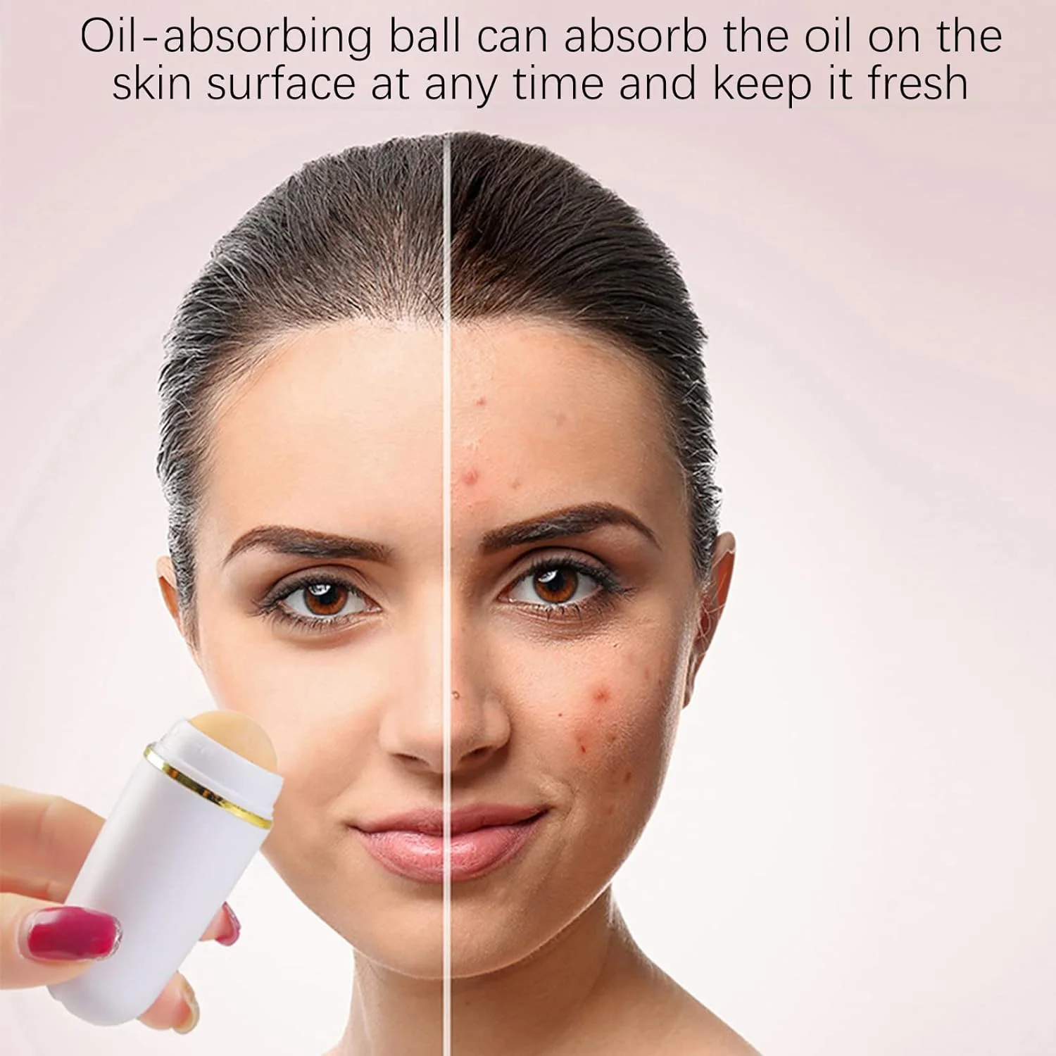 الرول البركاني السحري لإزالة دهون الوجه والحفاظ على المكياج"