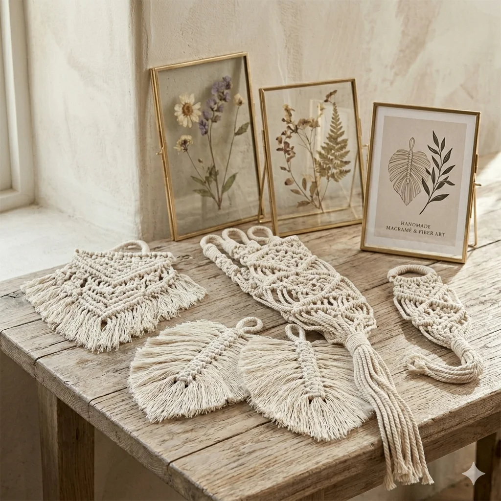 Handmade Macramé Wall Art & Plant Hangers