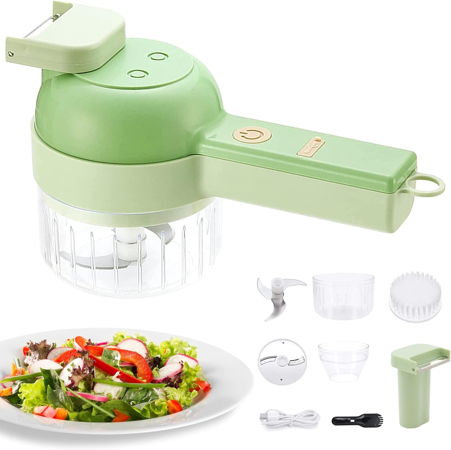 4 in 1 Handheld Electric Vegetable Slicer Set