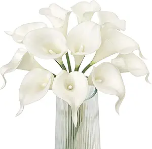 Bouquet artificielles blanche