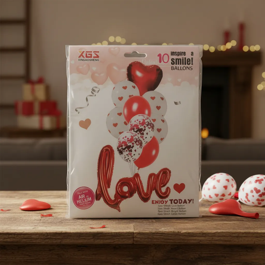 Lot de ballons coeur