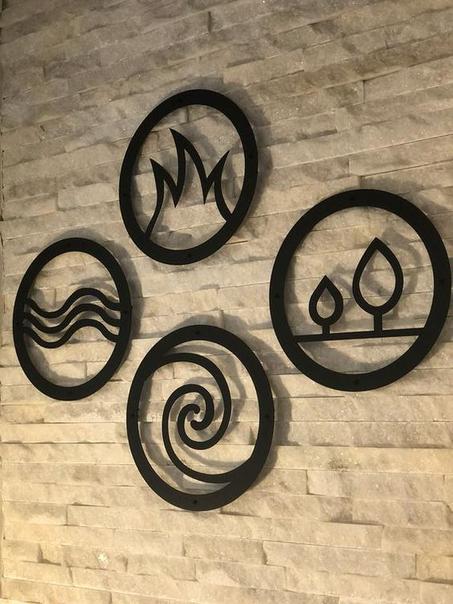 لوحة حائطية "عناصر الطبيعة الأربعة"