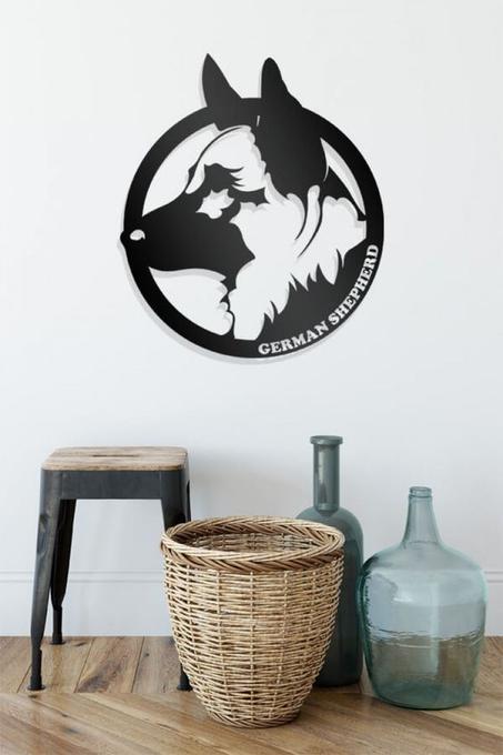 لوحة حائطية "كلب باسم مخصص"