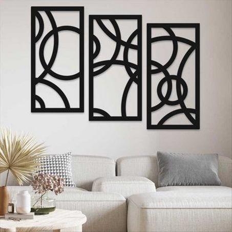 لوحة حائطية "دوائر تجريدية"