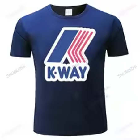 تي شيرت رجالي من K-Way مصنوع من القطن برقبة دائرية، قصة مغطاة، شعار بيت ماكرو، هدية رائعة، شخصية، للجنسين (copy)