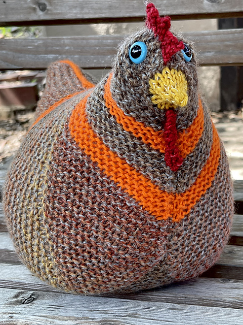 Emotional Support Chicken Knitting Pattern