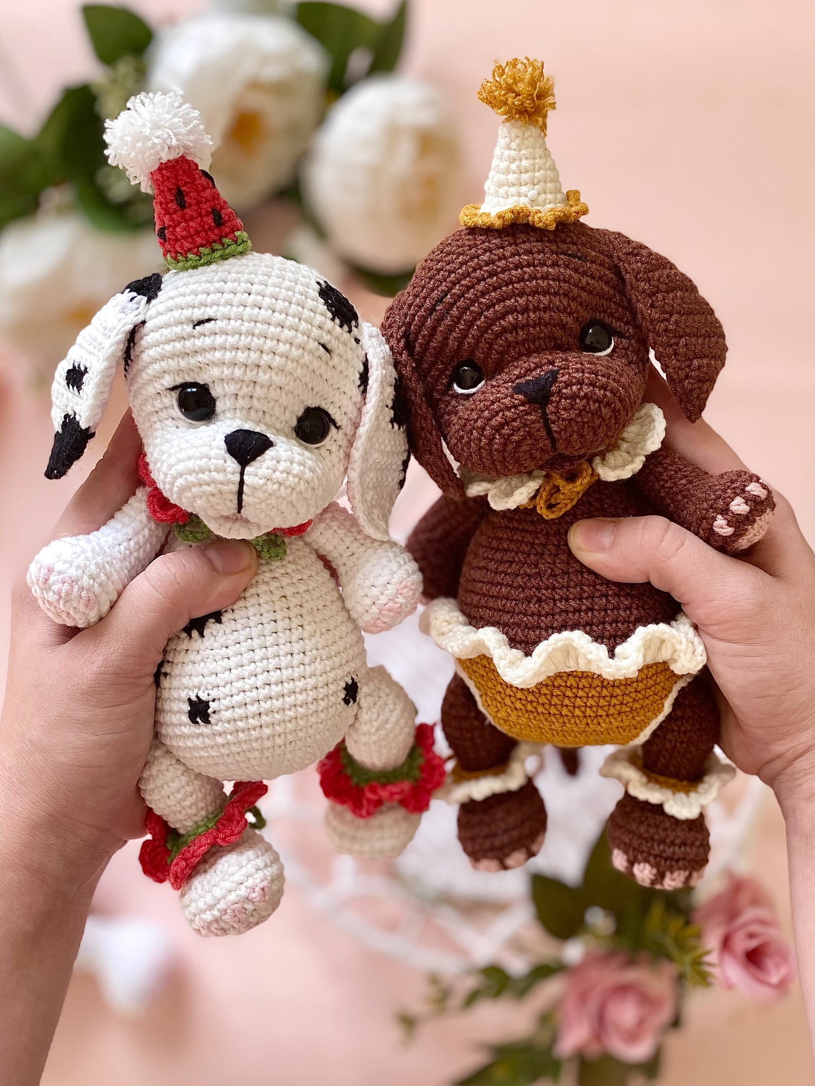Crochet PATTERN Dogs Dalmatians, Amigurumi With Clothes Tutorial PDF in English