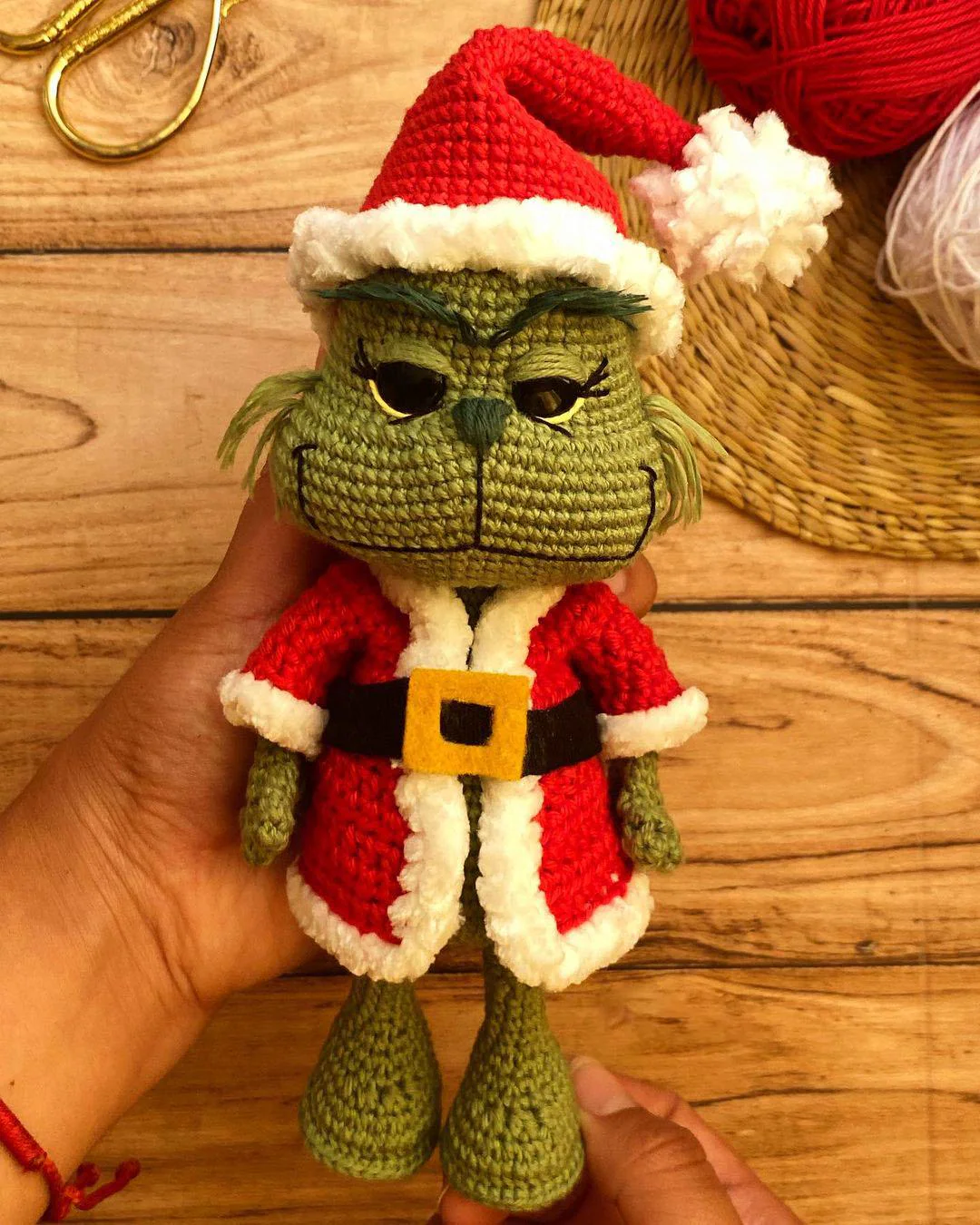 Crochet Pattern Christmas Green Villain Amigurumi Grinch