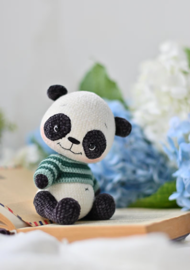 Amigurumi Panda Pattern Plush Bear - English