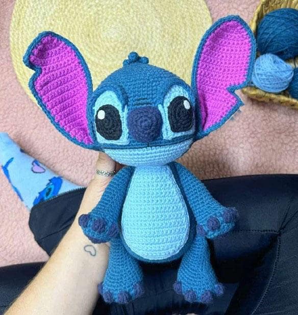 Stitch and Angel CROCHET PATTERN Blue and Pink Alien Monsters