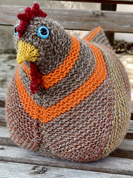 Emotional Support Chicken Knitting Pattern