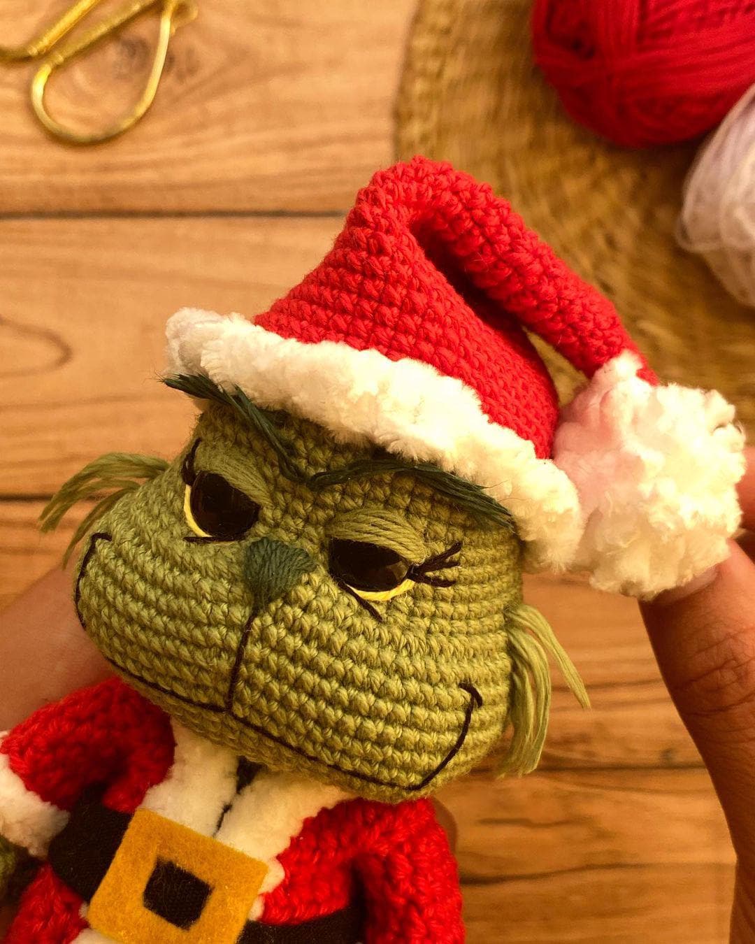 Crochet Pattern Christmas Green Villain Amigurumi Grinch