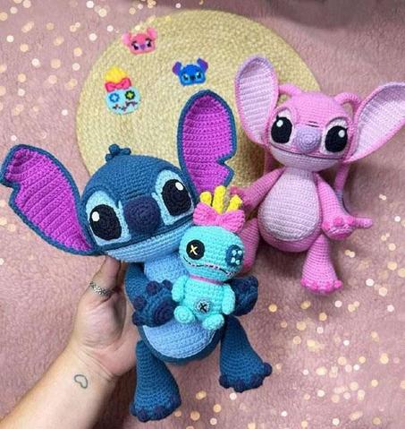 3-in-1 Stitch & Angel Amigurumi PDF Crochet Pattern