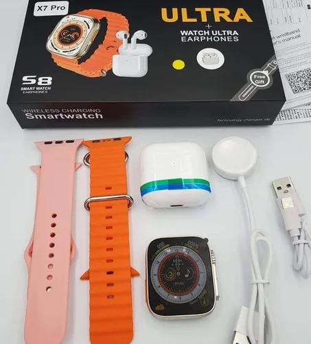 Smart Watch bleutooth Série 8 Ultra + kit Pro 5 bleutooth  Original