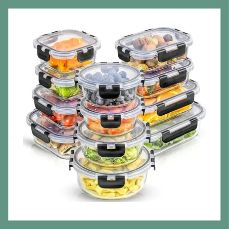 حاويات تخزين الطعام الزجاجية