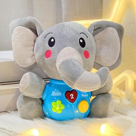 Éléphant Peluche musical