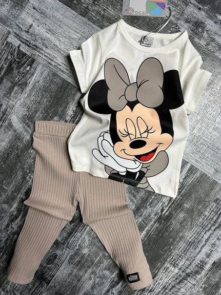 Tee-shirt + Short-Minnie- Coton